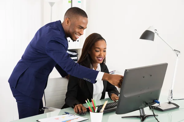 depositphotos 107792918 stock photo businesspeople working on computer